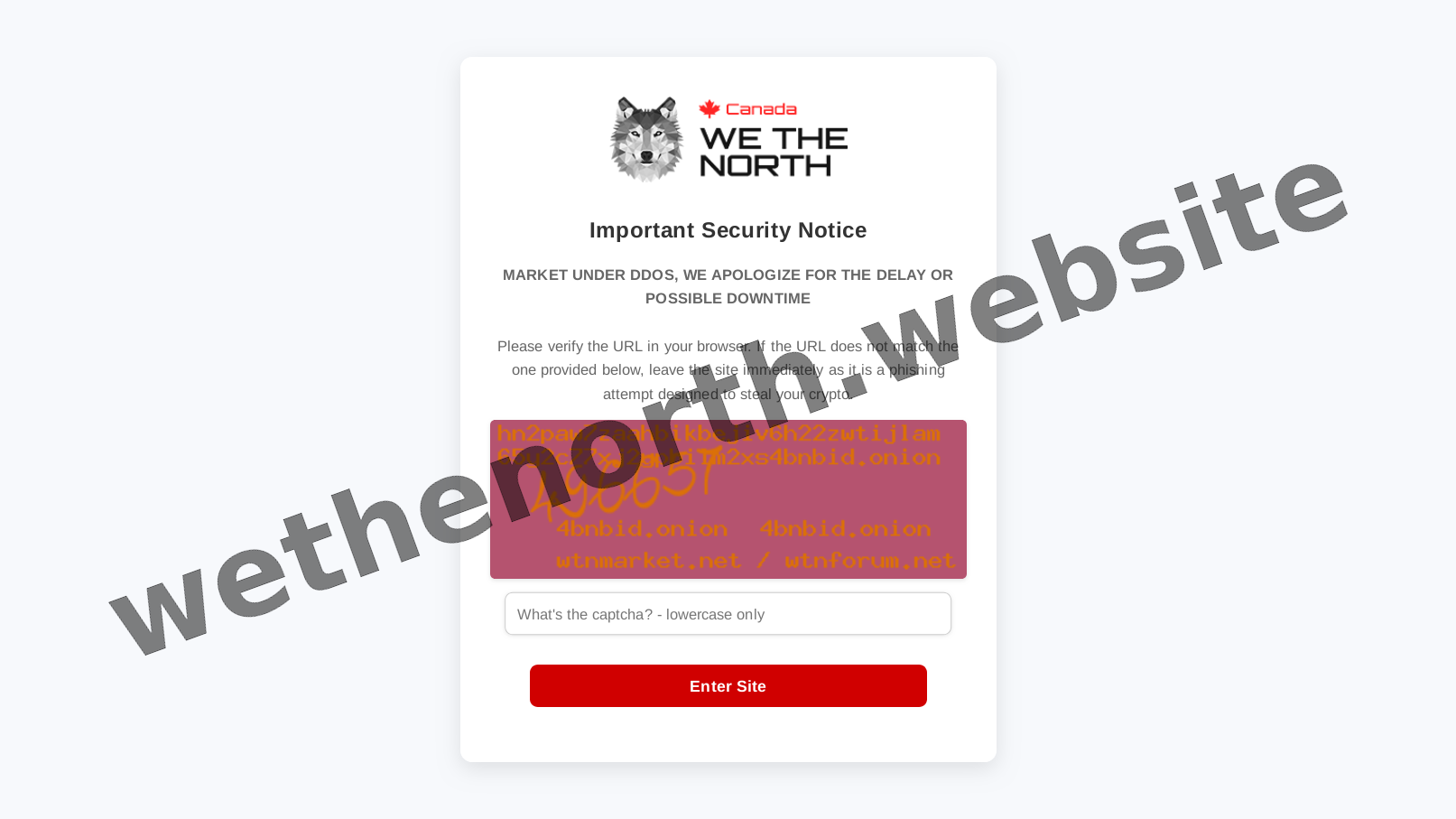 DDoS Protection Screen